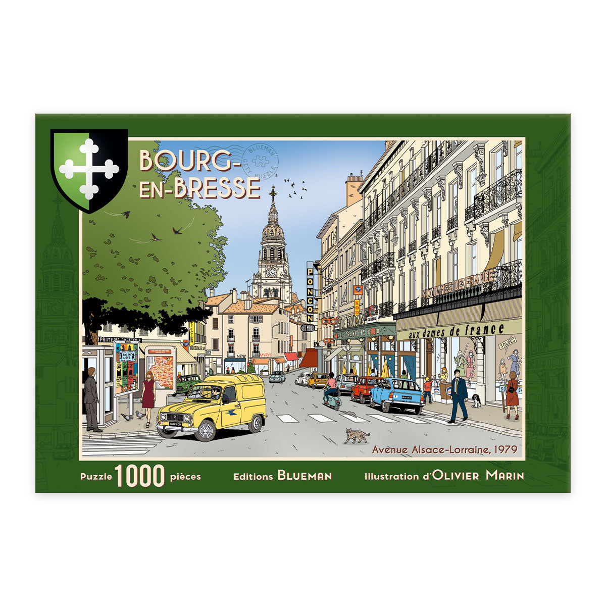Puzzle Bourg-en-Bresse - Avenue Alsace-Loraine, 1979